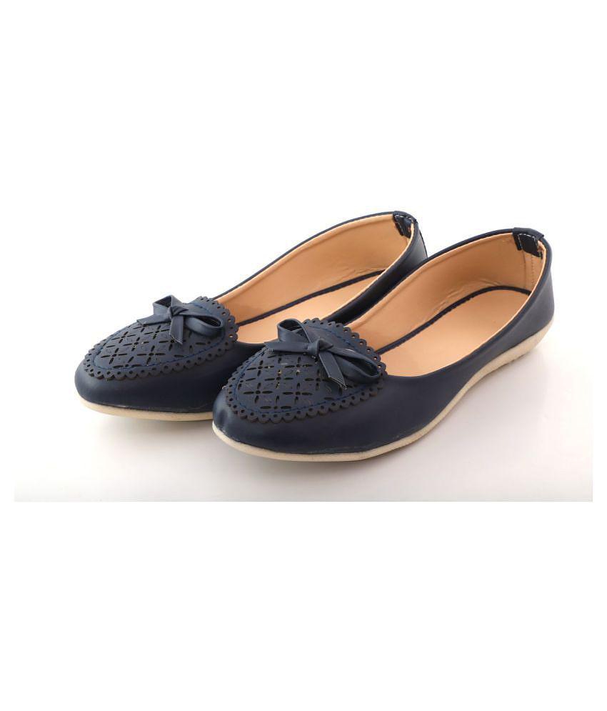 Raj - Blue Womens Formal Ballerinas - None