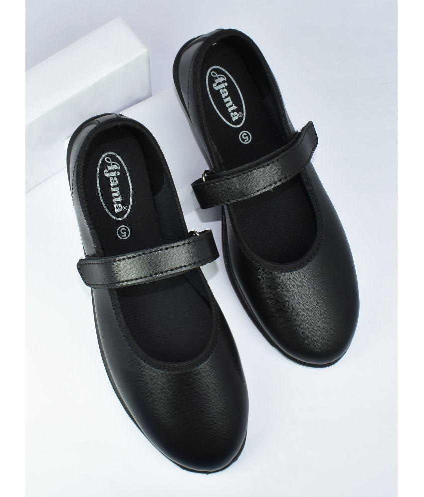 Ajanta - Black Girls School Shoes ( 1 Pair ) - None