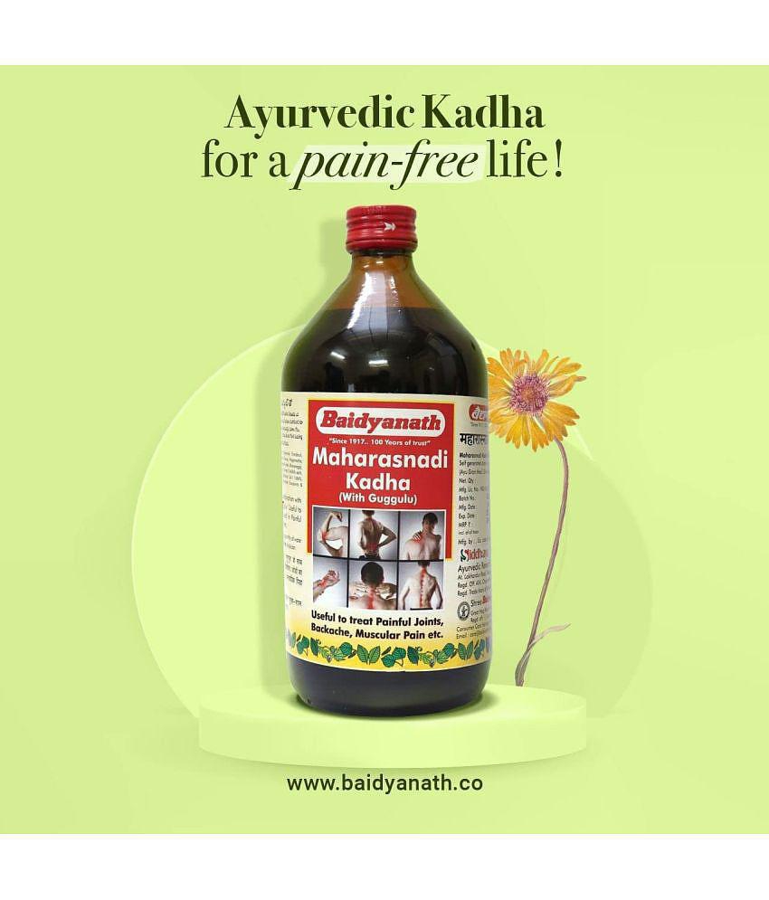 Baidyanath Maharasnadi Kadha with Guggulu Liquid 450 ml Pack of 1