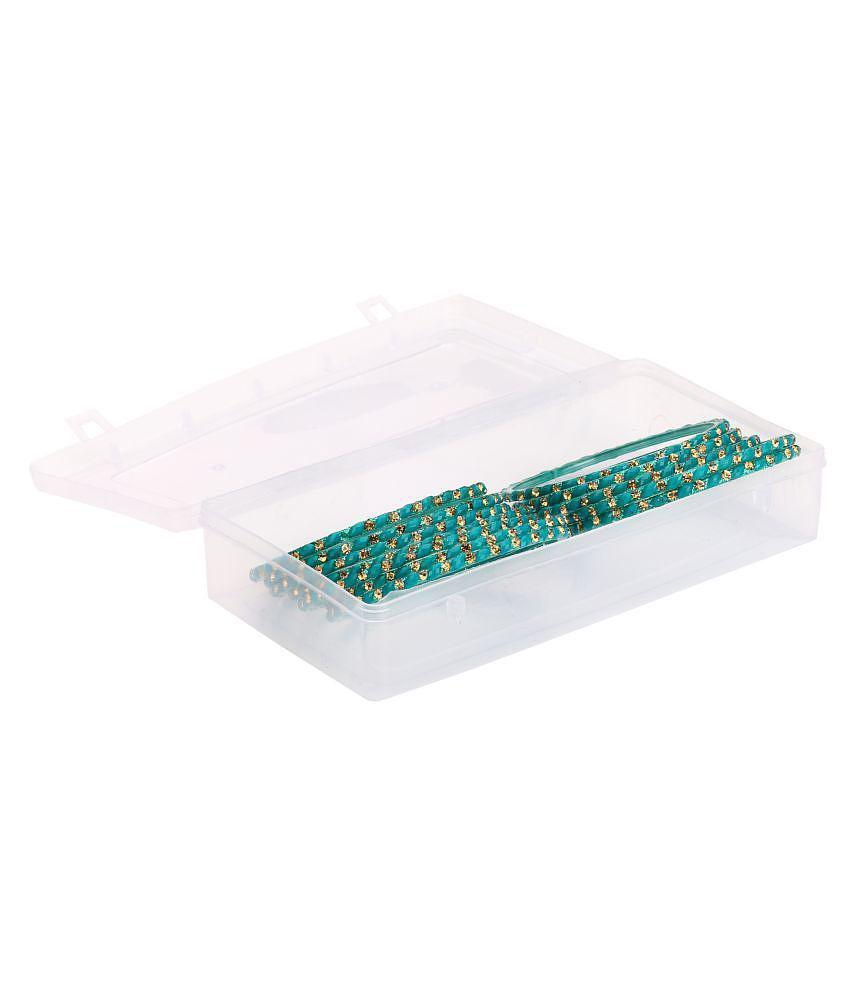 Best Men AFAST  12 Colorful Glass Bangle Party Set  & Crystal With Safety Box-EL_2.6 - None 2025
