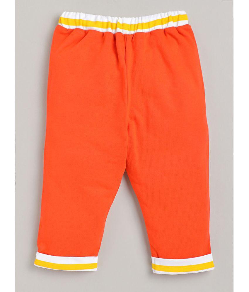 Buy Online Kothari Hosiery Factory Pvt. Ltd. SWEETIE PIE - Orange Cotton Trackpant For Baby Boy ( Pack of 1 ) - None