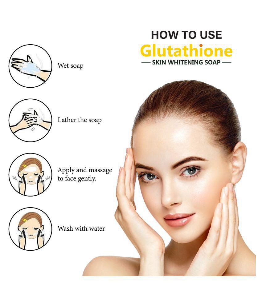 LA ORGANO Glutathione Lemon Skin Lightening Soap 300 g Pack of 3