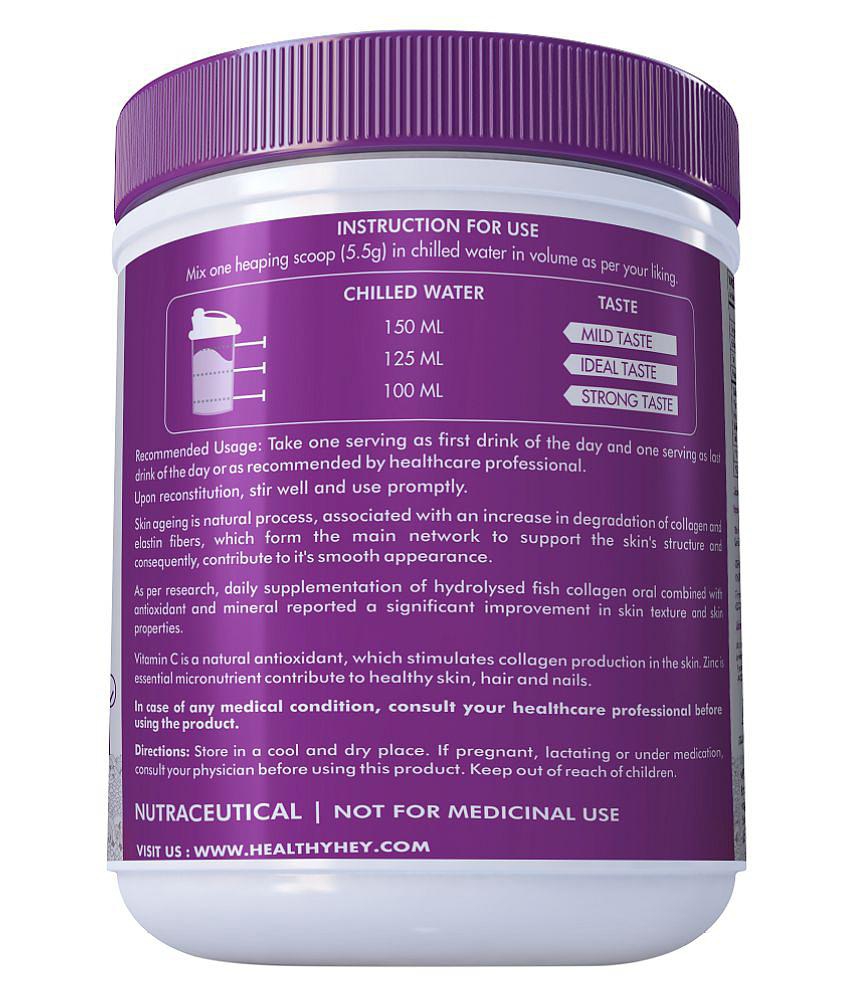 HEALTHYHEY NUTRITION Collagen PowderHydrolyzed Fish Collagen 200 gm