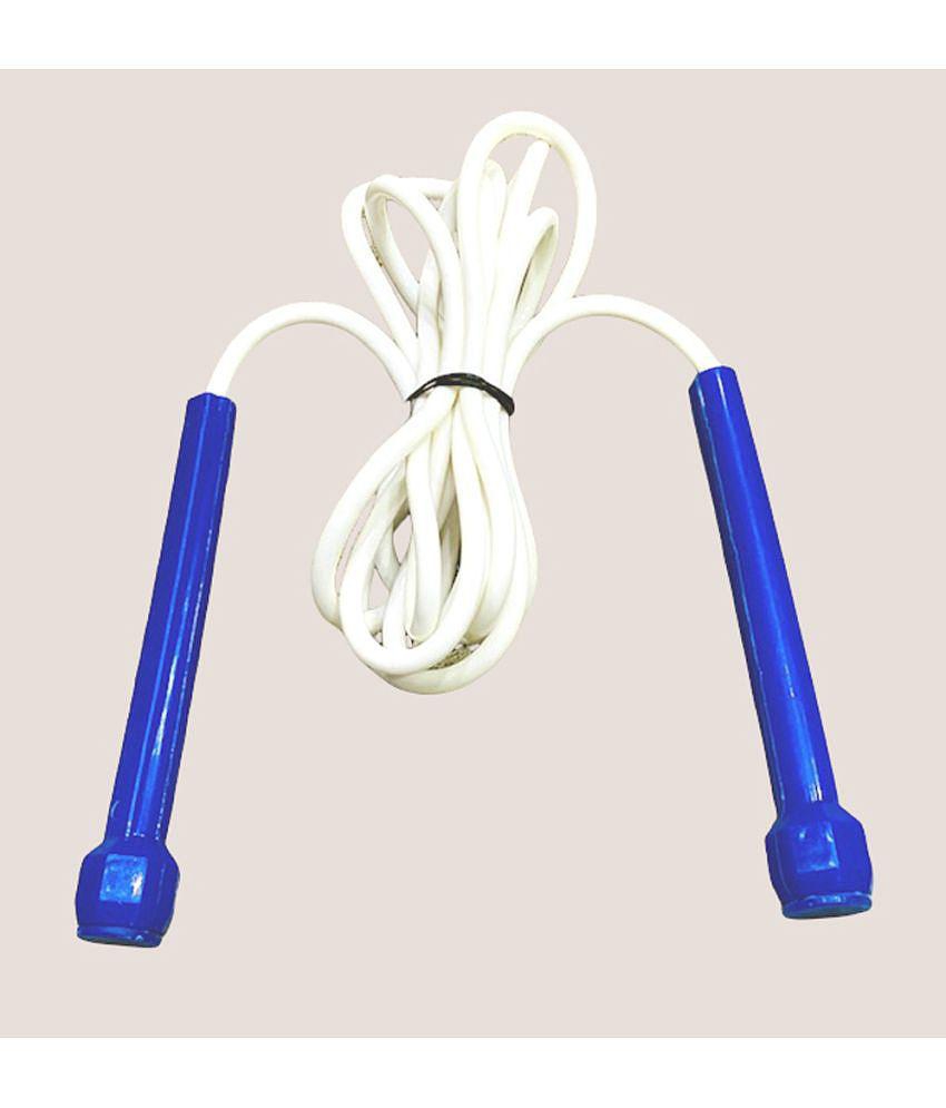 Virgin Plastic Premium Pencil Gym Gym Fitness Skipping Rope - White