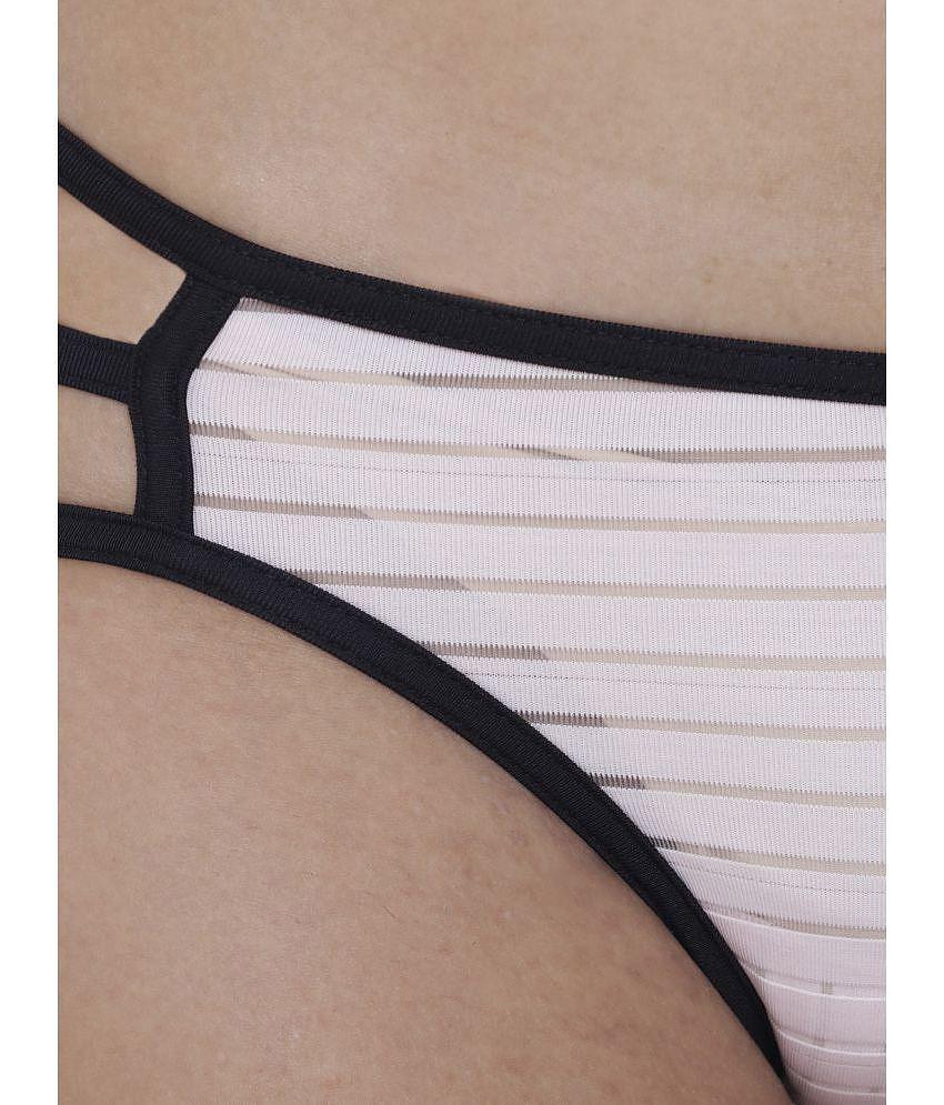 Modern Men BASIICS By La Intimo - Multicolor BCPBK04 Polyester Striped Womens Hipster ( Pack of 