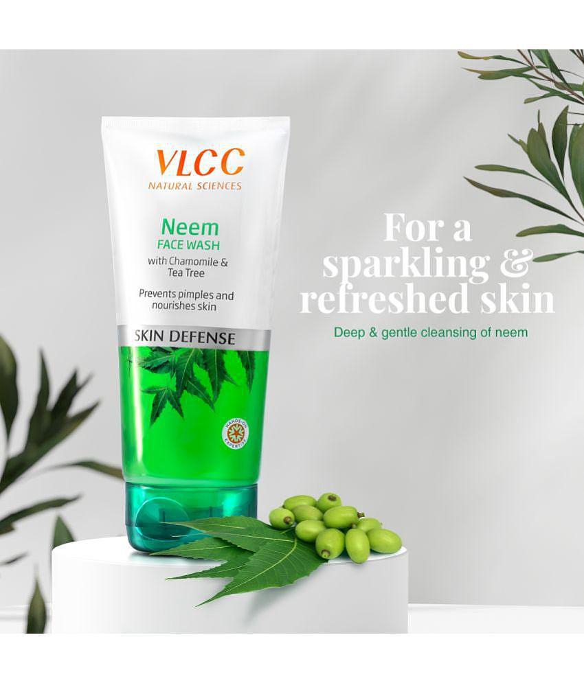 VLCC Combo Kit - Neem Face Wash & Anti Tan Sunscreen with SPF 25, 150 ml Each (Pack of 2)