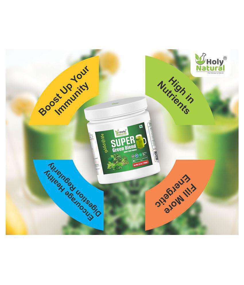 Holy Natural Super Green Blend 241 gm Multivitamins Powder