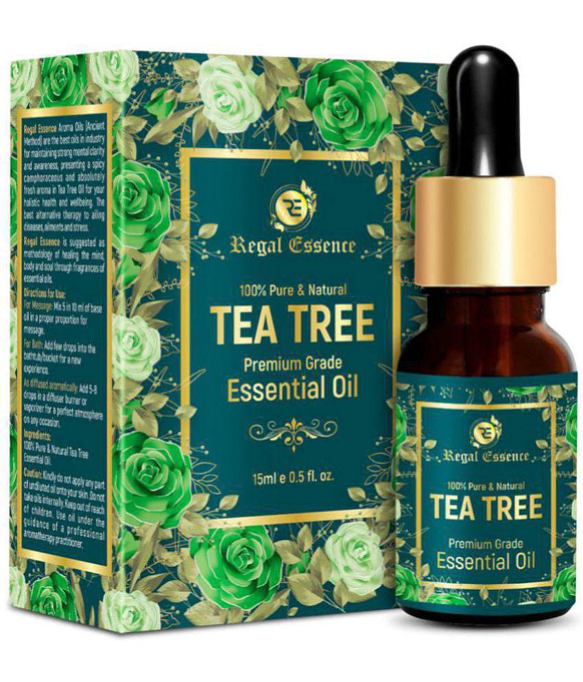 Regal Essence Tea Tree Essential Oil For Healthy Skin, Face, Hair For Dandruff & Stress 15 ML Pack of 1