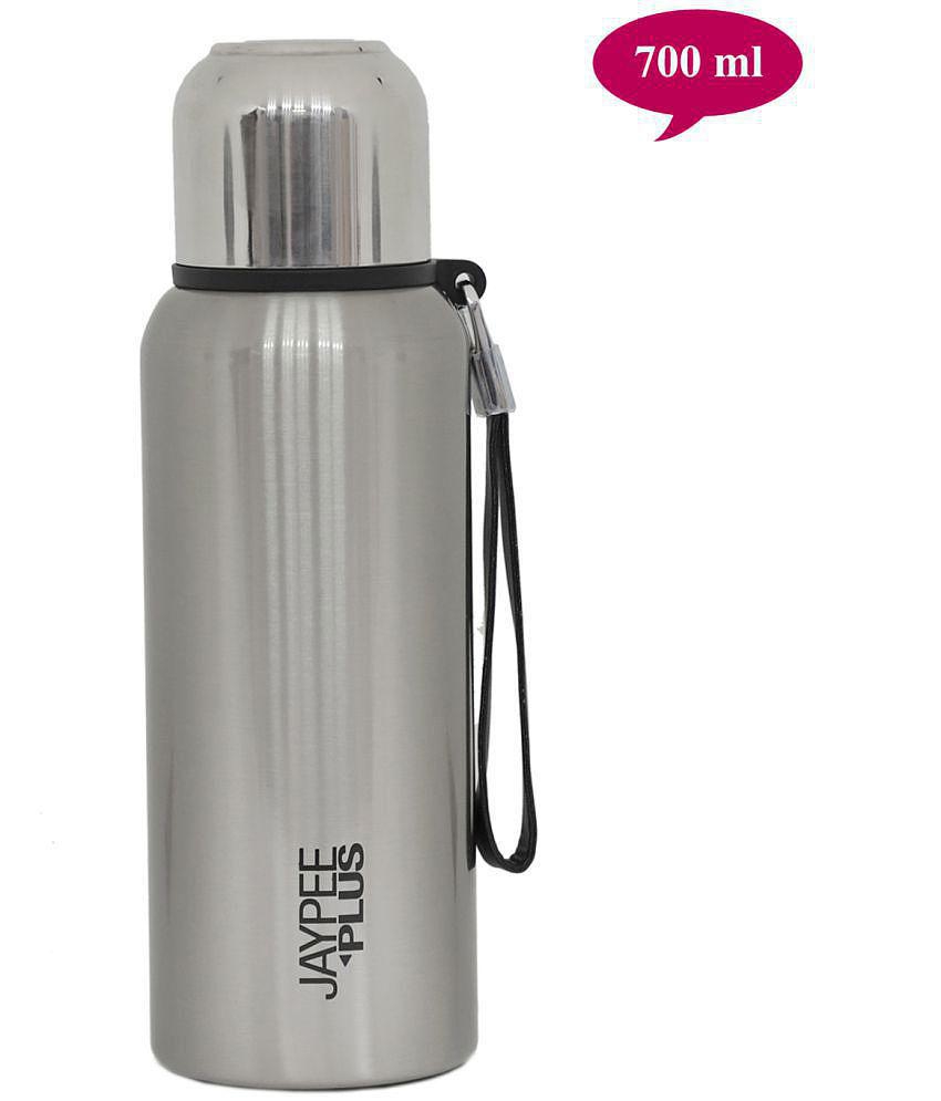 Jaypee Plus - Quebec 700  Silver 700 mL Water Bottle ( Set of 1 ) - Silver