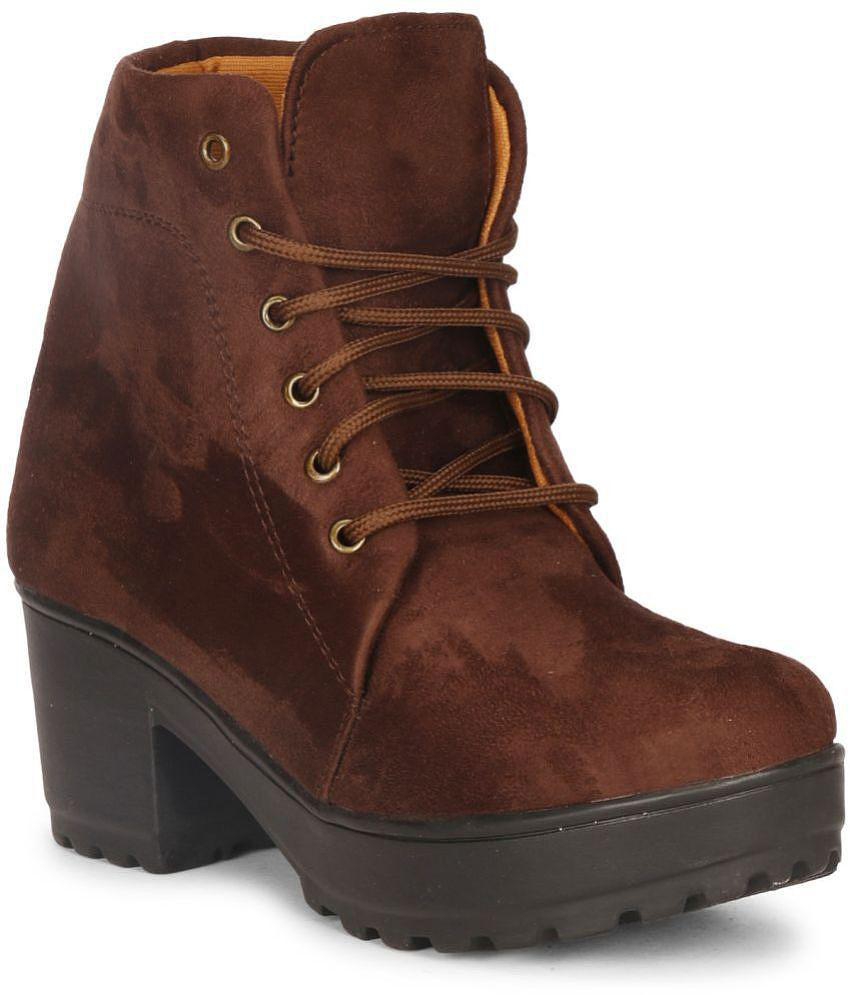 Ishransh - Brown Women's Ankle Length Boots - None