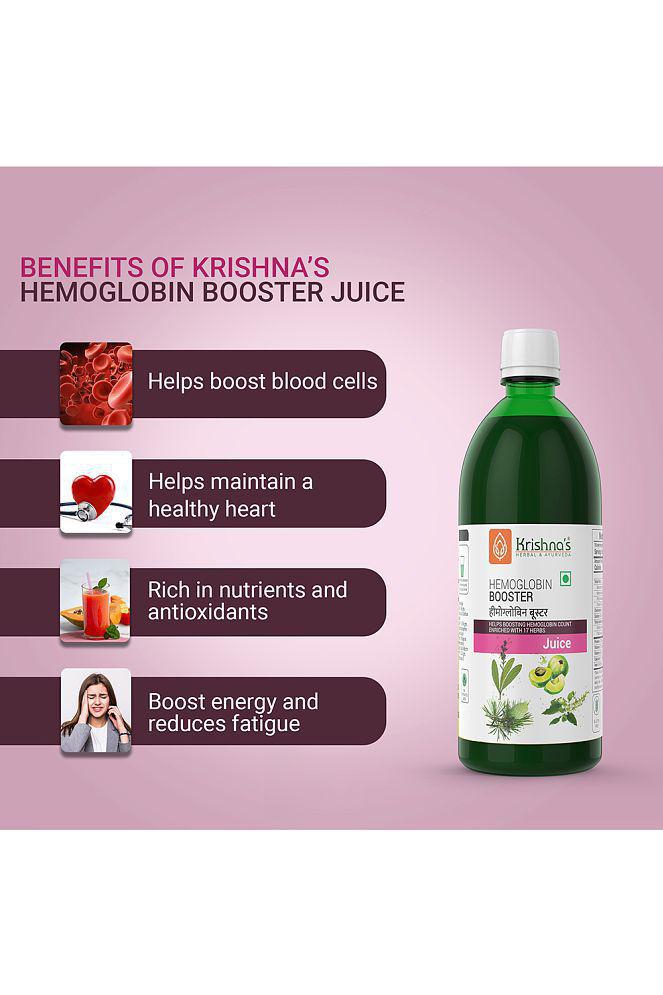 Krishna's Herbal & Ayurveda Hemoglobin Booster Juice 1000ml