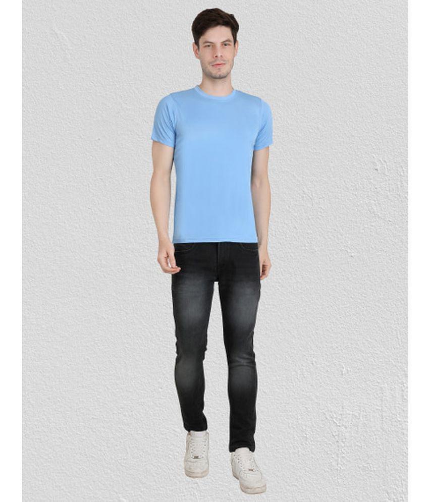 Best Men Ben Toi - Sky Blue Polyester Regular Fit Mens T-Shirt ( Pack of 1 ) - None 2025 at Shop