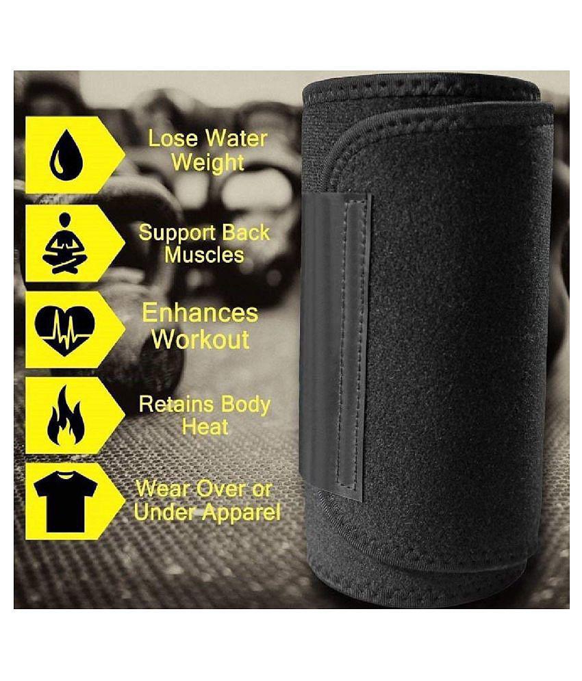 Sweat Slim Belt Free Size for Man and Women Fat Burning Sauna Waist Trainer - Promotes Healthy Sweat, Weight Loss, Lower Back Posture(Free Size)(Both Man and Women) - Free Size