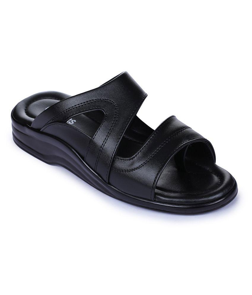 Elegant Men Liberty Black Flip Flops - 8 2025 at ShopCircuit | ONDC