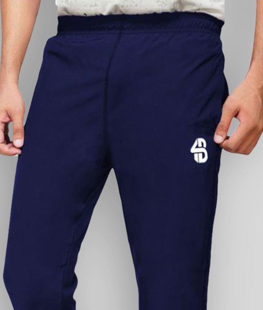 Forbro - Navy Blue Polyester Men's Trackpants ( Pack of 1 ) - L