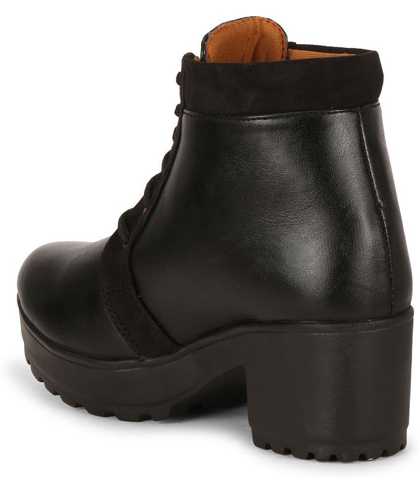 Ishransh - Black Women's Ankle Length Boots - None