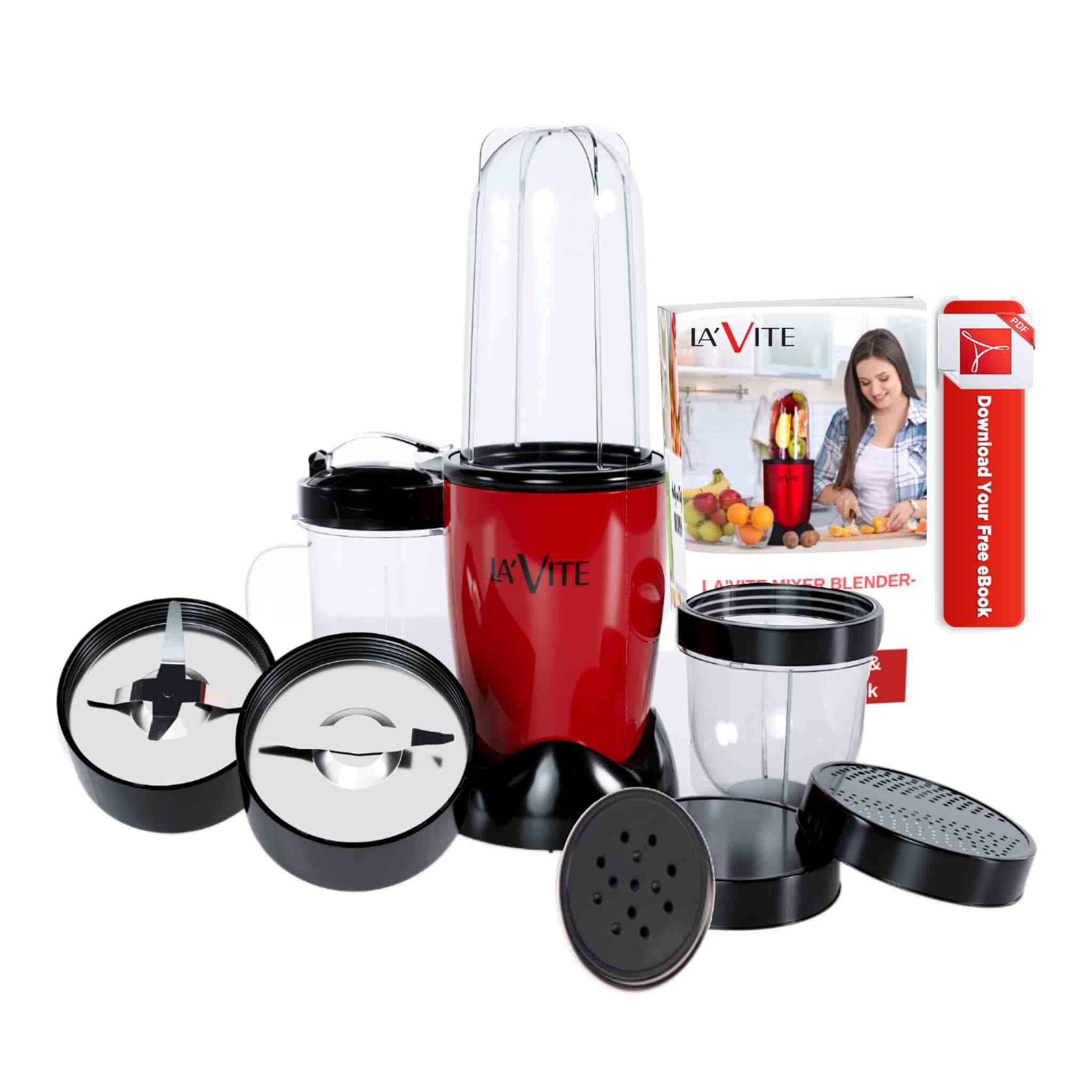 LA'FORTE Lavite Cherie Mixer Grinder Blender 400 W (3 Jars)