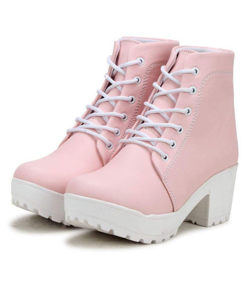 Top Women Commander Pink Ankle Length Chukka Boots - None 2025 at ShopCircuit | ONDC