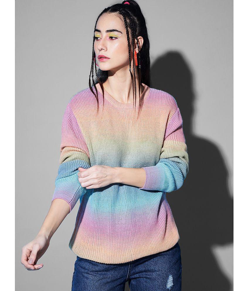 The Dry State Acrylic Multi Color Pullovers - Single - None