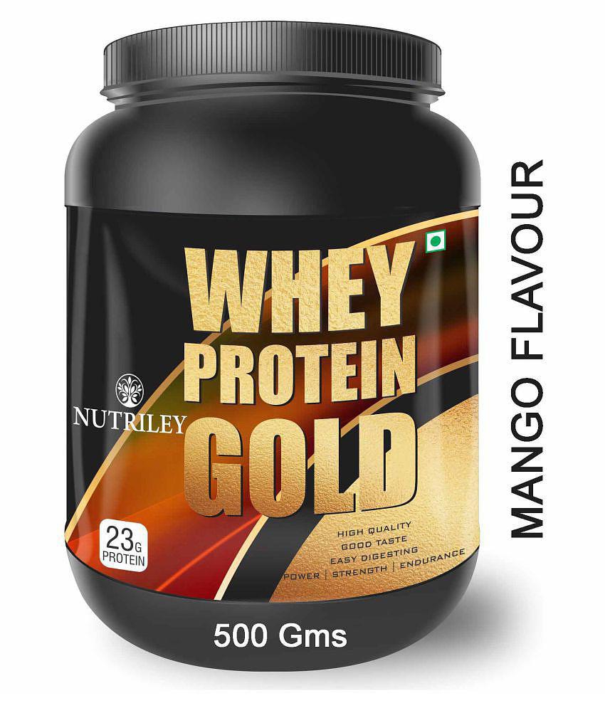 Nutriley Whey Protein Powder for Weight Gain & Muscle Gain 500 gm