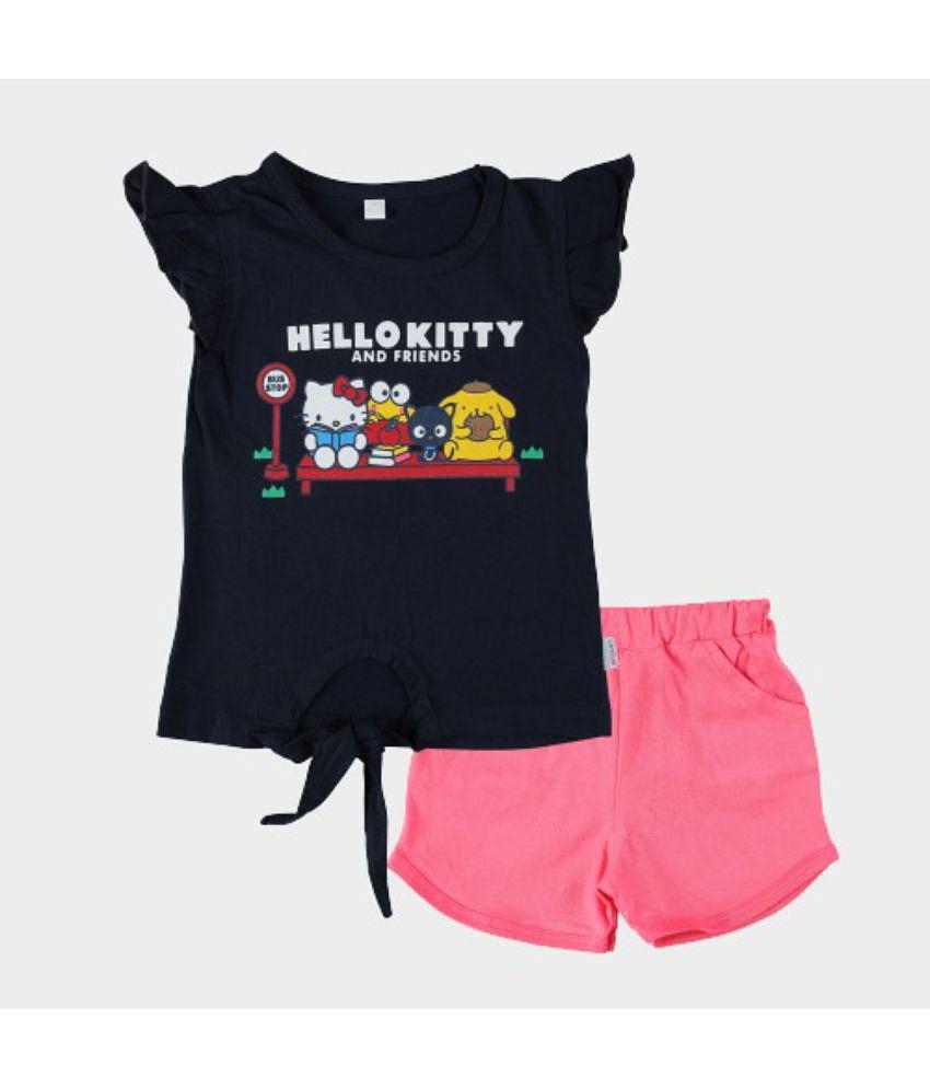 Trendy Men CATCUB - Navy Cotton Girls Top With Shorts ( Pack of 1 ) - None 2025 at ShopCircuit |