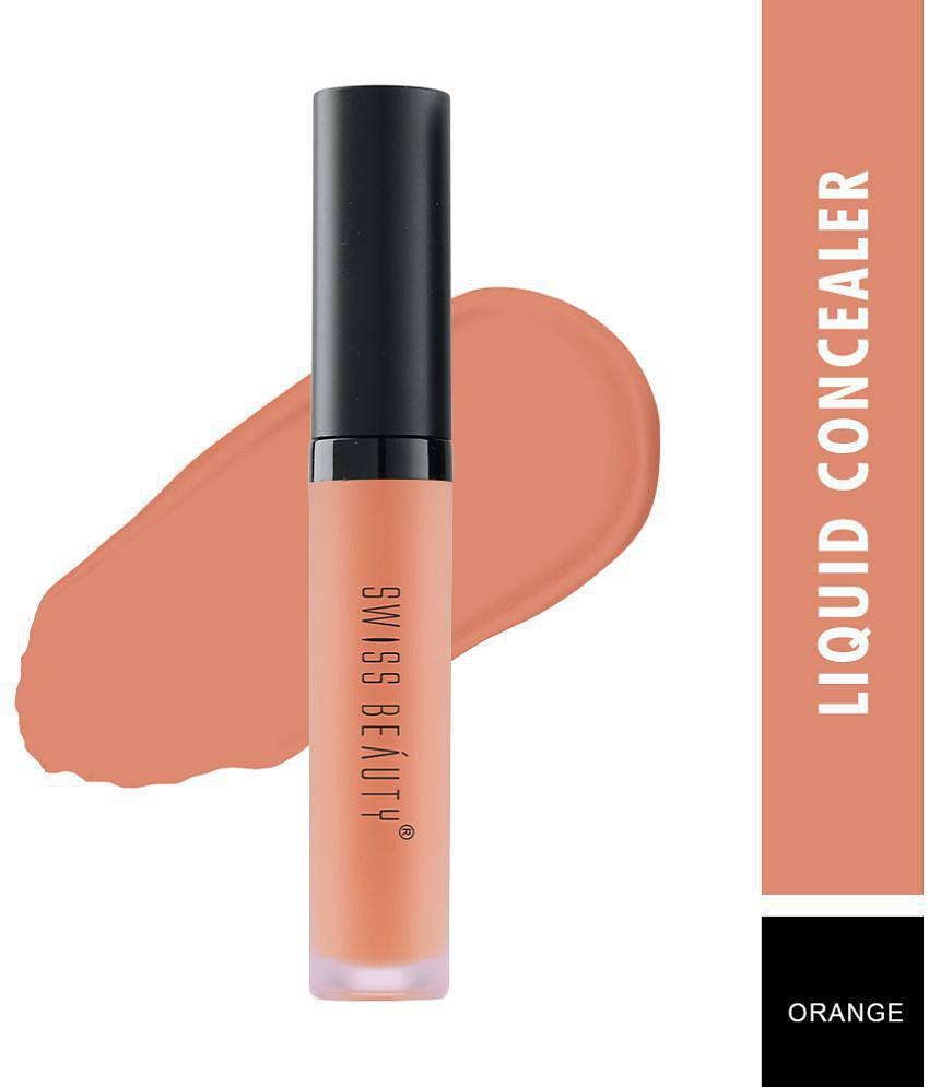 Swiss Beauty  Liquid Concealer  Liquid Concealer Orange Dark Pack of 2 6 mL