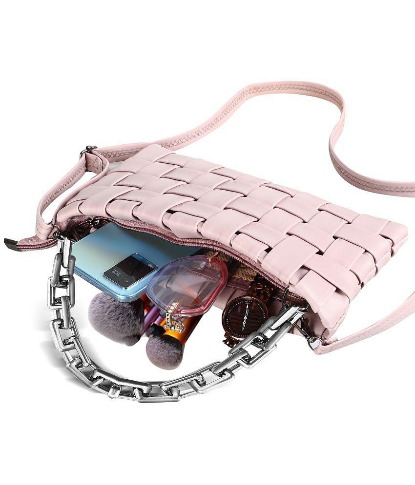 Sophisticated Men Lorem Pink Faux Leather Handheld - Pink 2025 at ShopCircuit | ONDC