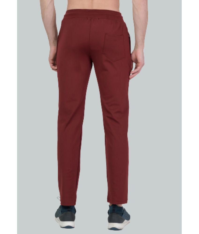 LEEBONEE - Maroon Polyester Men's Trackpants ( Pack of 1 ) - None