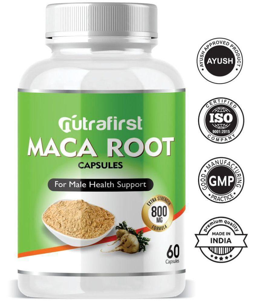 NutraFirst Maca Root Capsules, for Performance, Vigour & Vitality, enriched with Maca Root Extract, Vegeterian Capsule, 2B (2 x 120 Capsules)