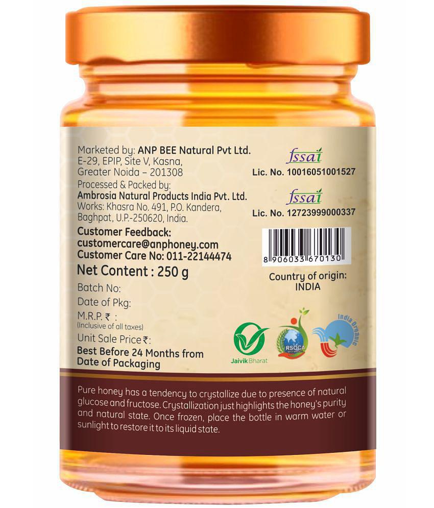 ANP BEE Honey Raw Organic Honey 250 g