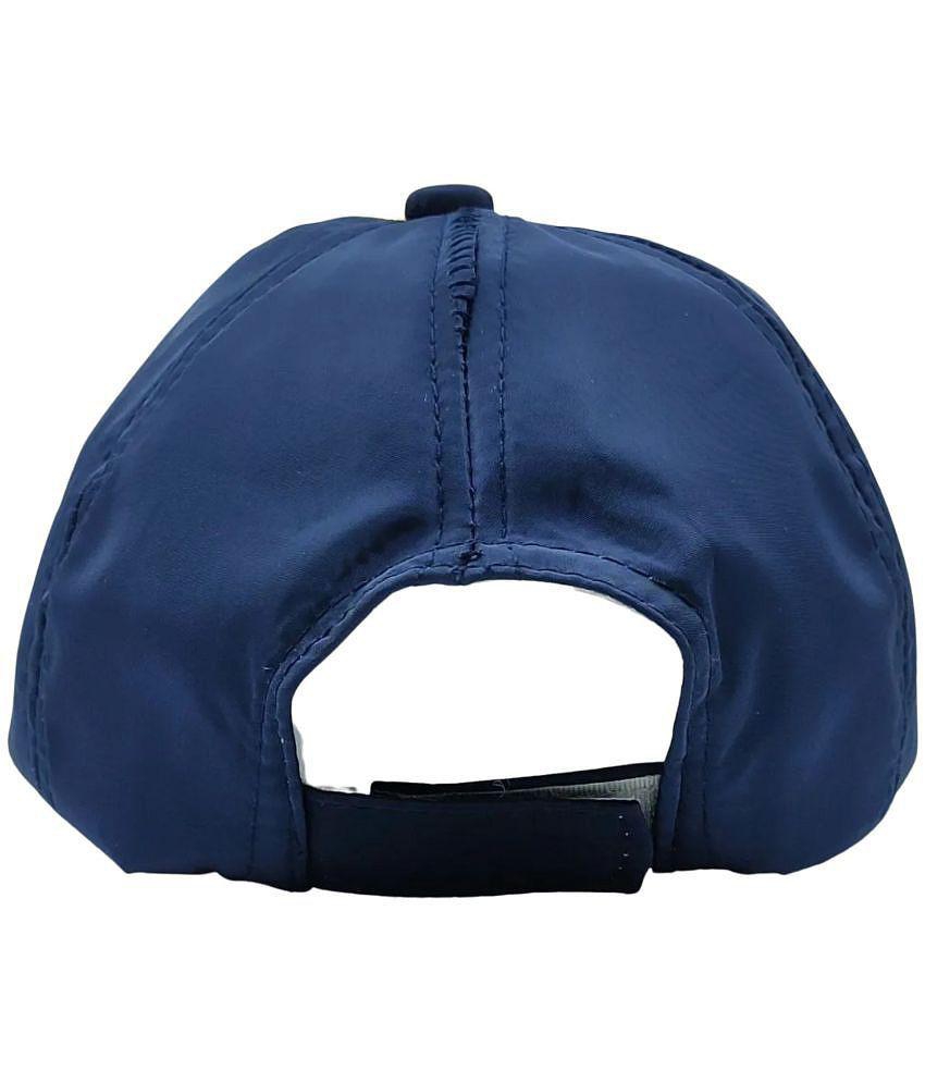 Elegant Men Zacharias Unisex Kids Cotton & Polyester Baby Cap kc-22 (Blue_9-24 Months) (Pack of 