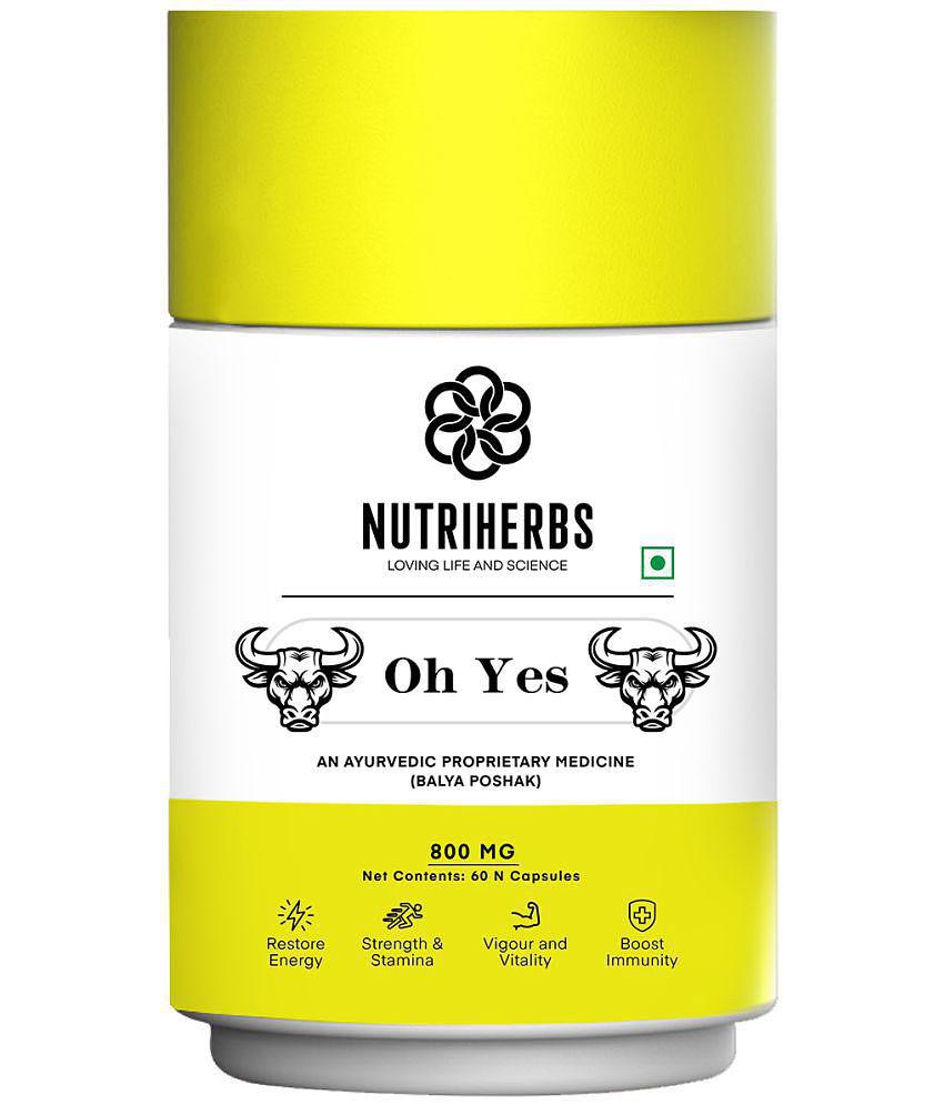 Nutriherbs Oh Yes 800mg - 60 Capsules | For Vitality, Performance & Focus