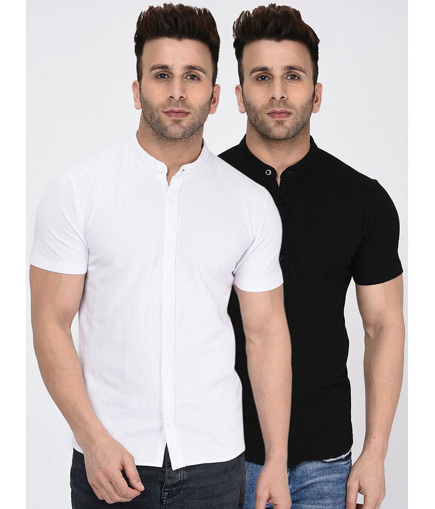 Wild West - Multi Cotton Regular Fit Men's Casual Shirt ( Pack of 2 ) - 42