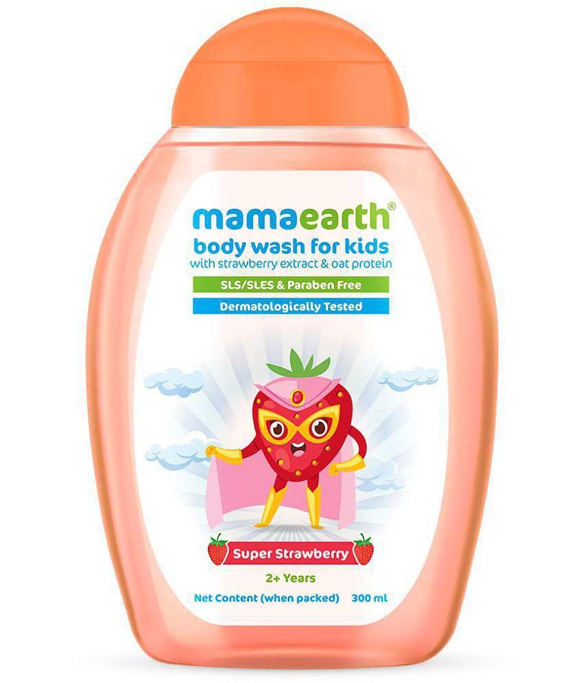 Mamaearth Super Strawberry Body Wash for Kids with Strawberry & Oat Protein - 300 ml