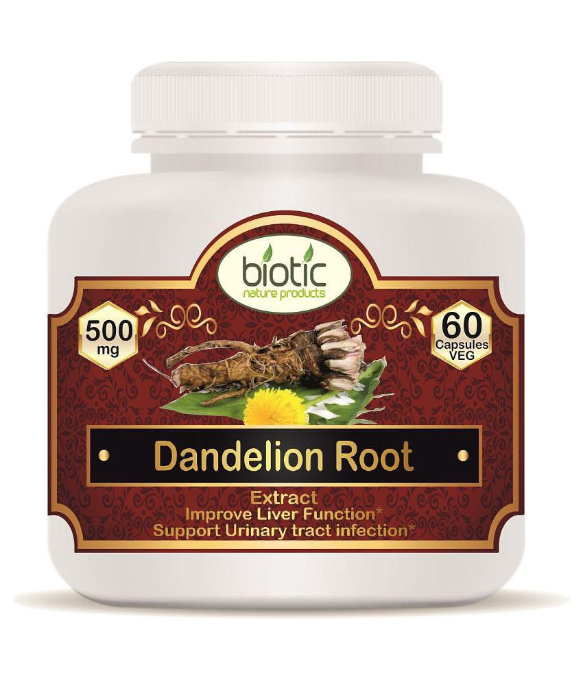 Biotic Dandelion Root Extract 500mg Capsule 60 no.s