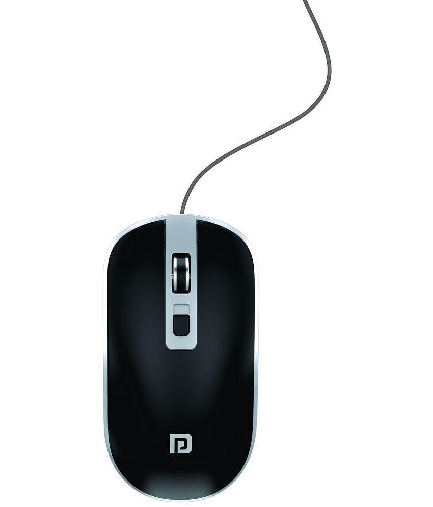 Portronics Toad 21:Wired Optical Mouse ,Black (POR 1479)