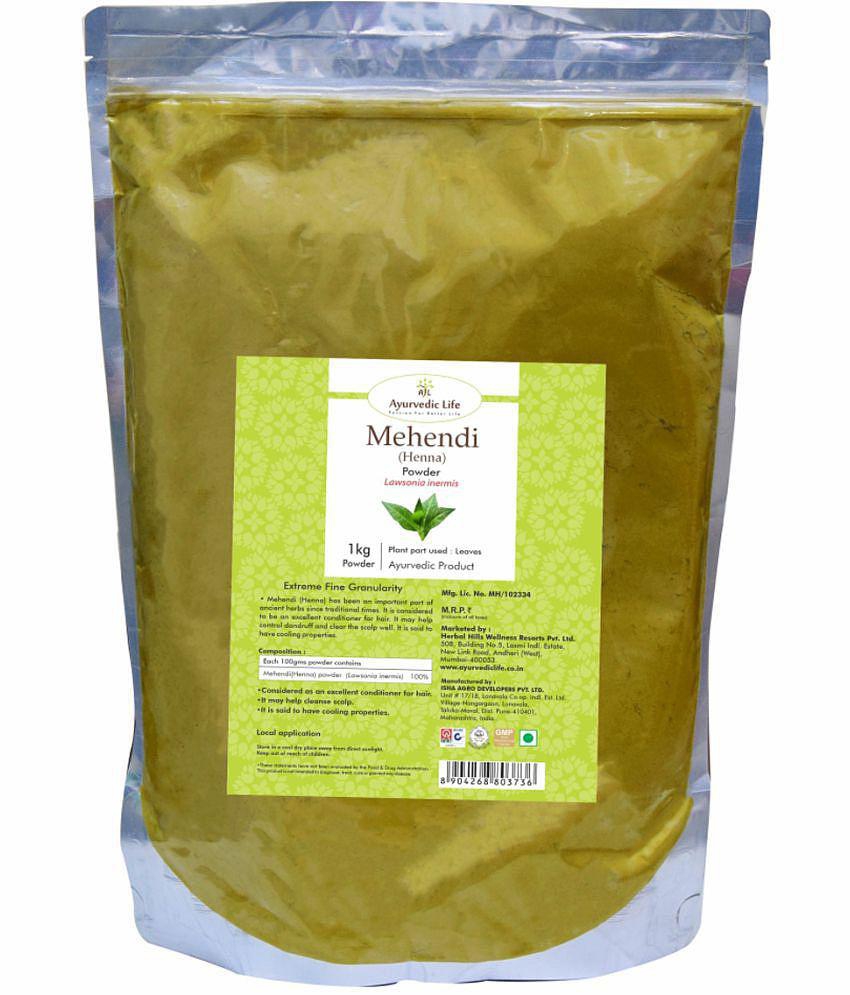 Ayurvedic Life Mehandi Powder 1 kg Pack Of 1