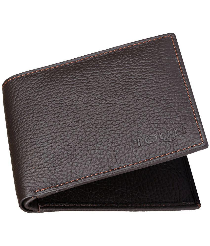 Top Men Tough Brown Leather ATM + Money Slot 6 Slot Card Holder For Men & Women - Brown 2025 at 