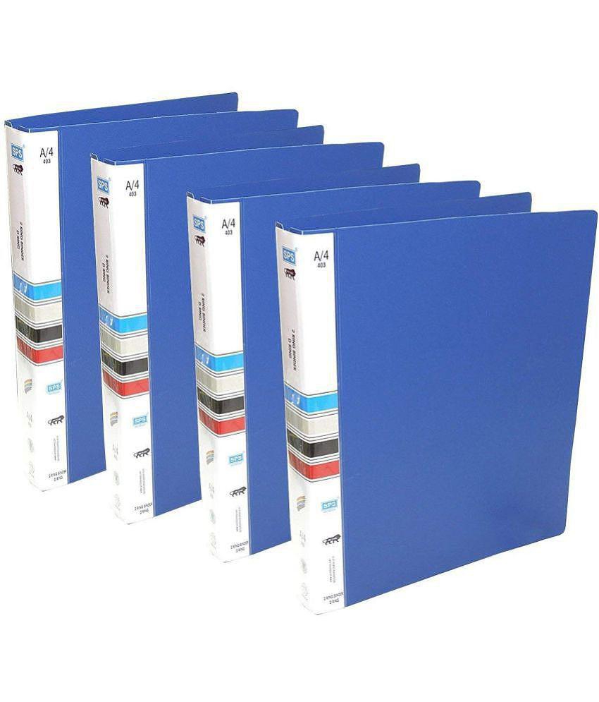 Rangwell  new - Blue Ring Binder ( Pack of 4 )