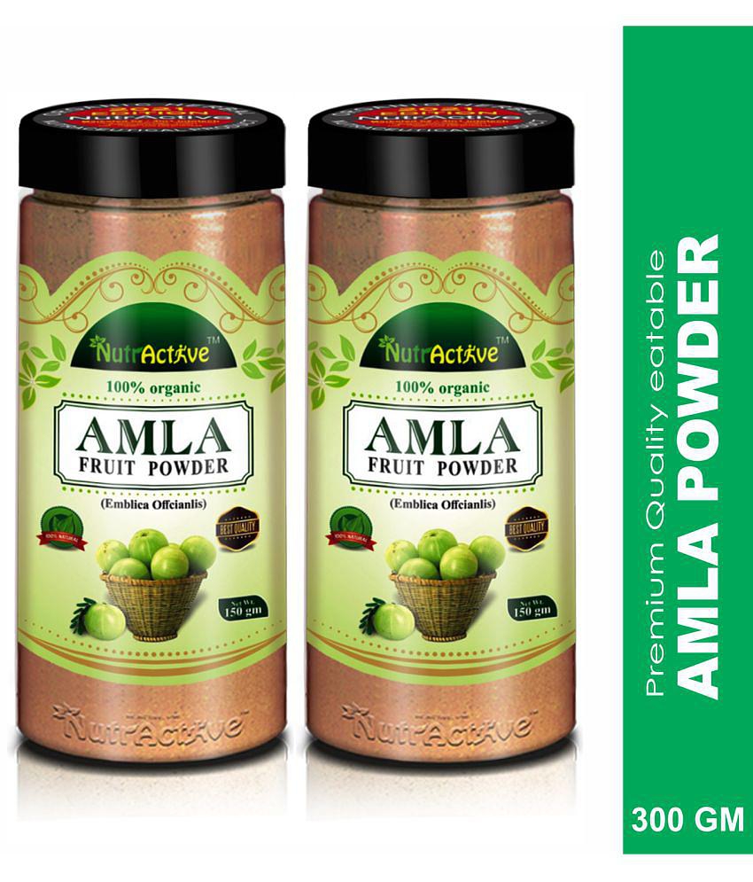 NutrActive 100%Pure Amla Fruit ( Indian Gooseberry) Powder 300 gm Pack Of 2