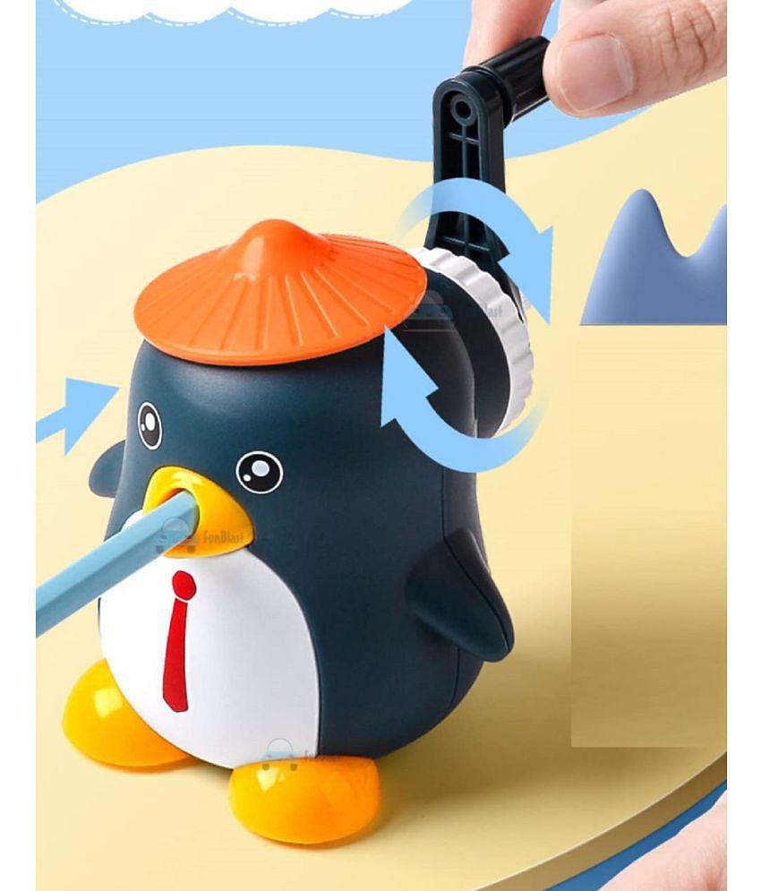 FunBlast Sharpener for Kids â?? Penguin Shaped Pencil Sharpener, Table Sharpener Machine