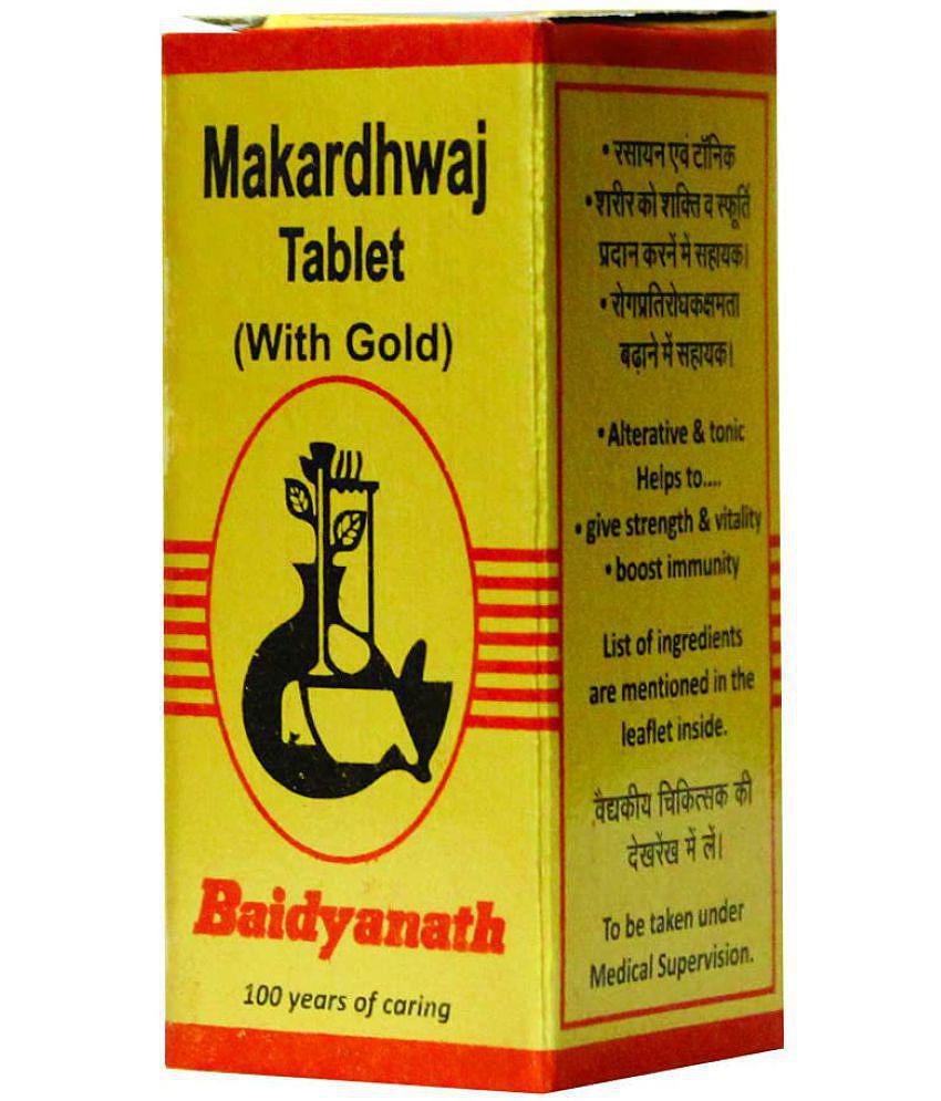 Baidyanath Makardhwaja Swyu Tablet 10 no.s Pack of 1