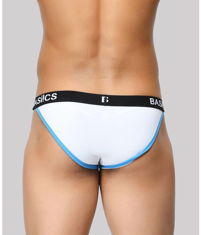 Latest Men BASIICS By La Intimo - White BCSBR02 Spandex Mens Briefs ( Pack of 1 ) - None 2025 at