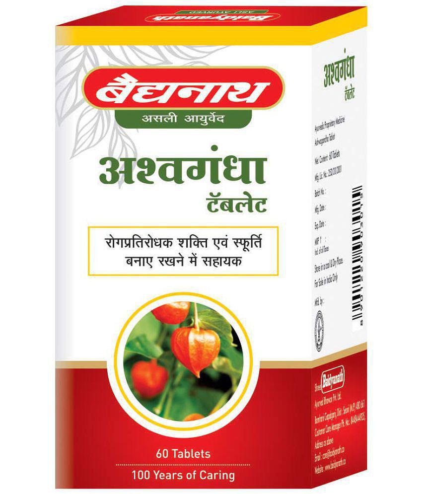 Baidyanath Ashwagandha Tablet 60 no.s Pack of 3