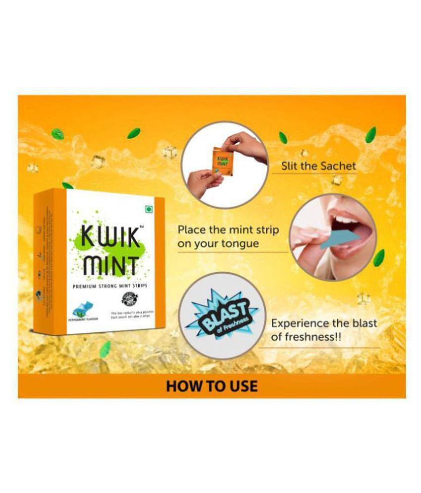 Kwik Mint Breath Freshener Strip Mint 100 g Pack of 2