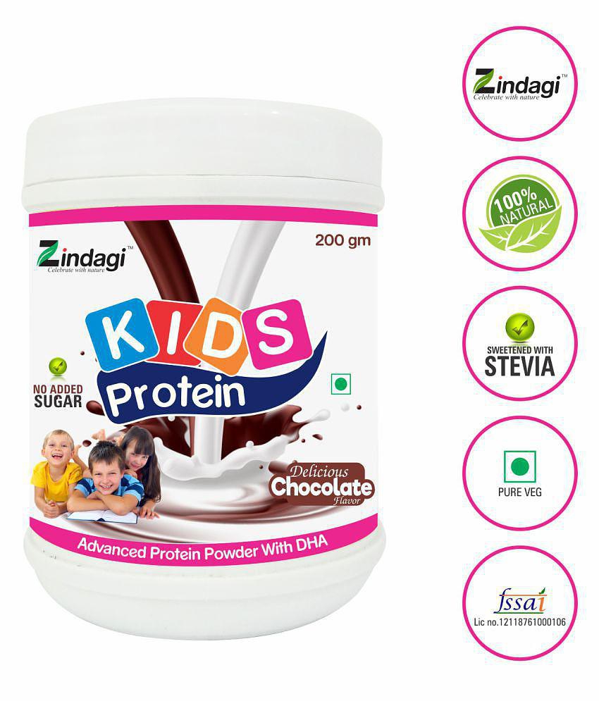 Zindagi Protein Powder For Kids - Kids Powder - Health Drink Powder 200 gm Chocolate