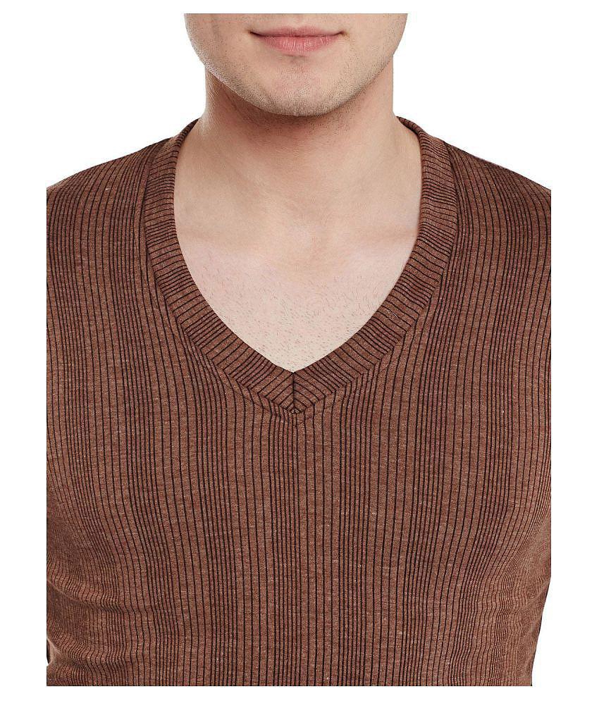 Vimal Jonney - Brown Cotton Blend Men's Thermal Tops ( Pack of 1 ) - None