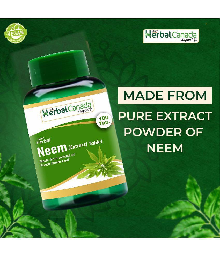 Herbal Canada Neem(100Tab) + Aloe vera (100Tab) Tablet 200 no.s Pack Of 2