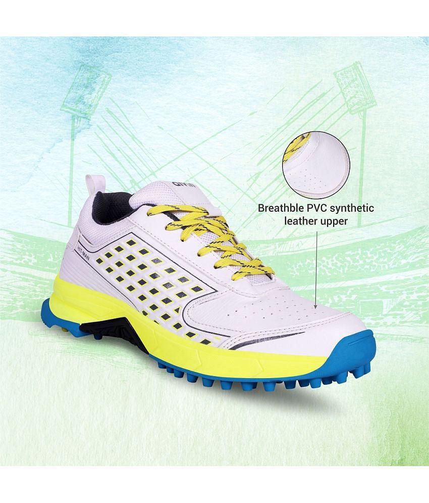 Premium Men Aivin Hit-Man Yellow Cricket Shoes - 7 2025 at ShopCircuit | ONDC