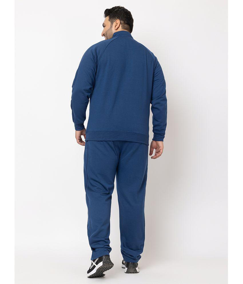 YHA - Blue Fleece Regular Fit Men''s Tracksuit ( Pack of 1 ) - None